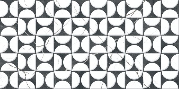 FLISER & KLINKER – EROS 30x60cm Hvid Geometrik Motif (Blank)