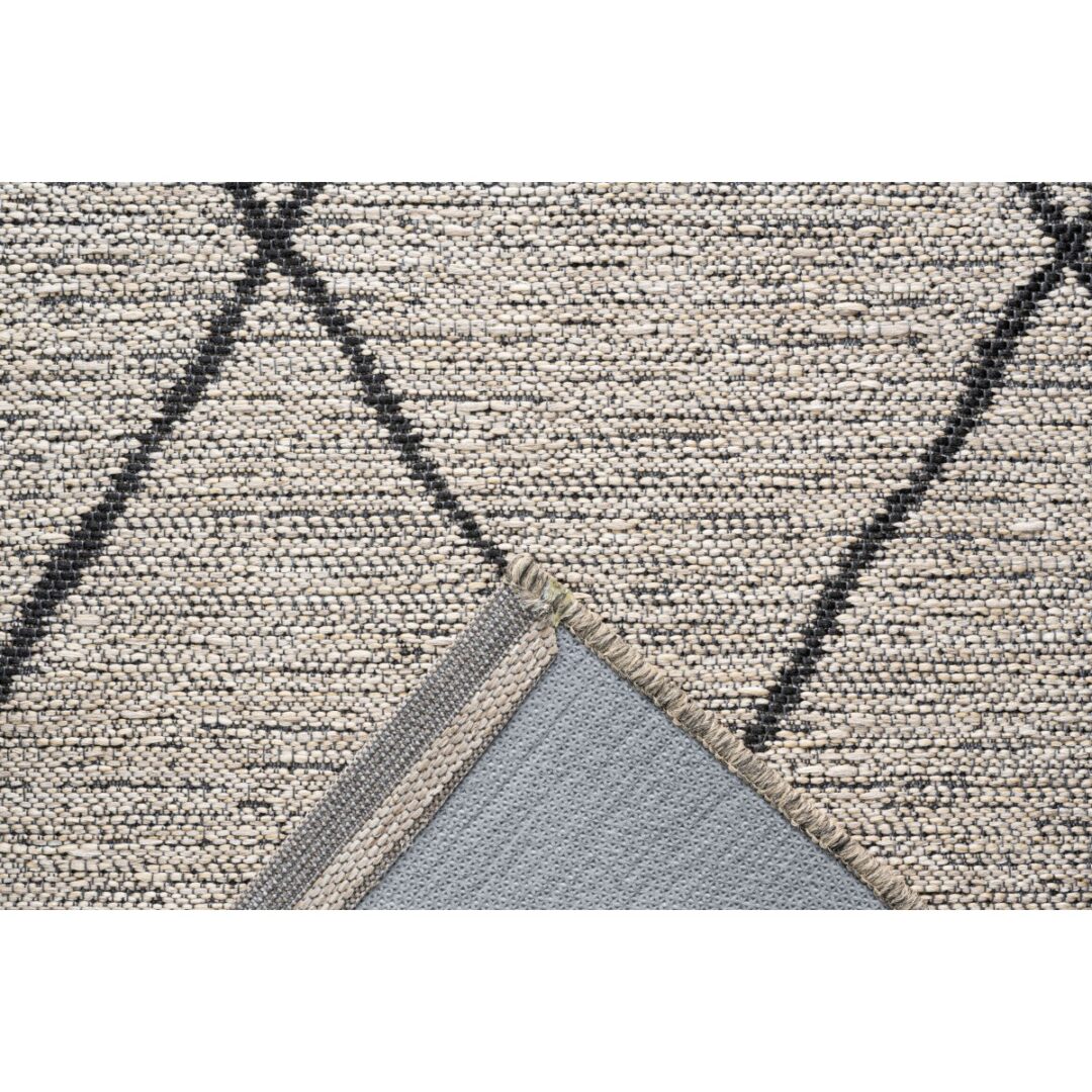 Napoli Tæppe Beige med Rude Mønster 2