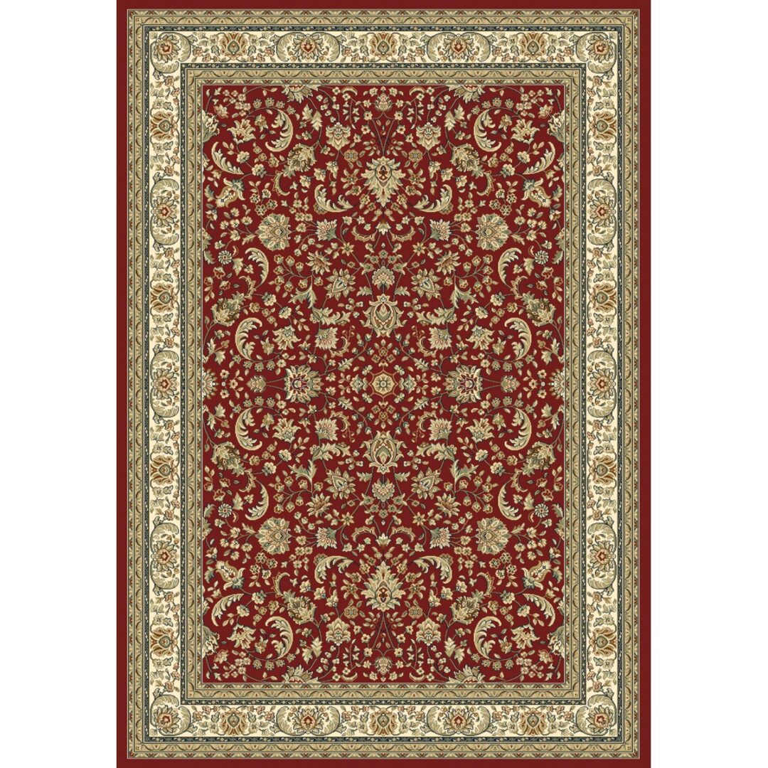 Queen 7677 Polypropylen Tæppe red