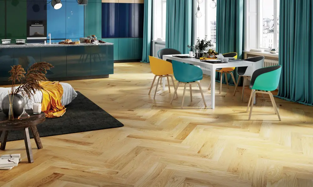 Wallmann Hvid matlakket Eg Sildeben Grissini V4 - 14 mm 0,66 m² - DoorHouse