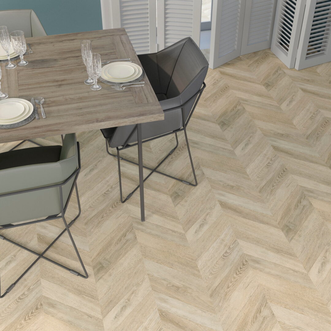 FAUS Chic Chevron Laminatgulv med Hyperrealistisk Finish 2